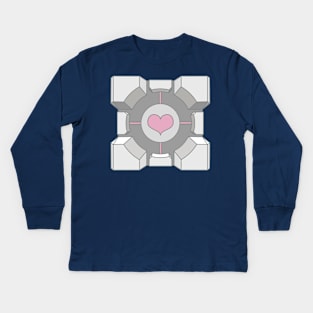 Companion Cube Kids Long Sleeve T-Shirt